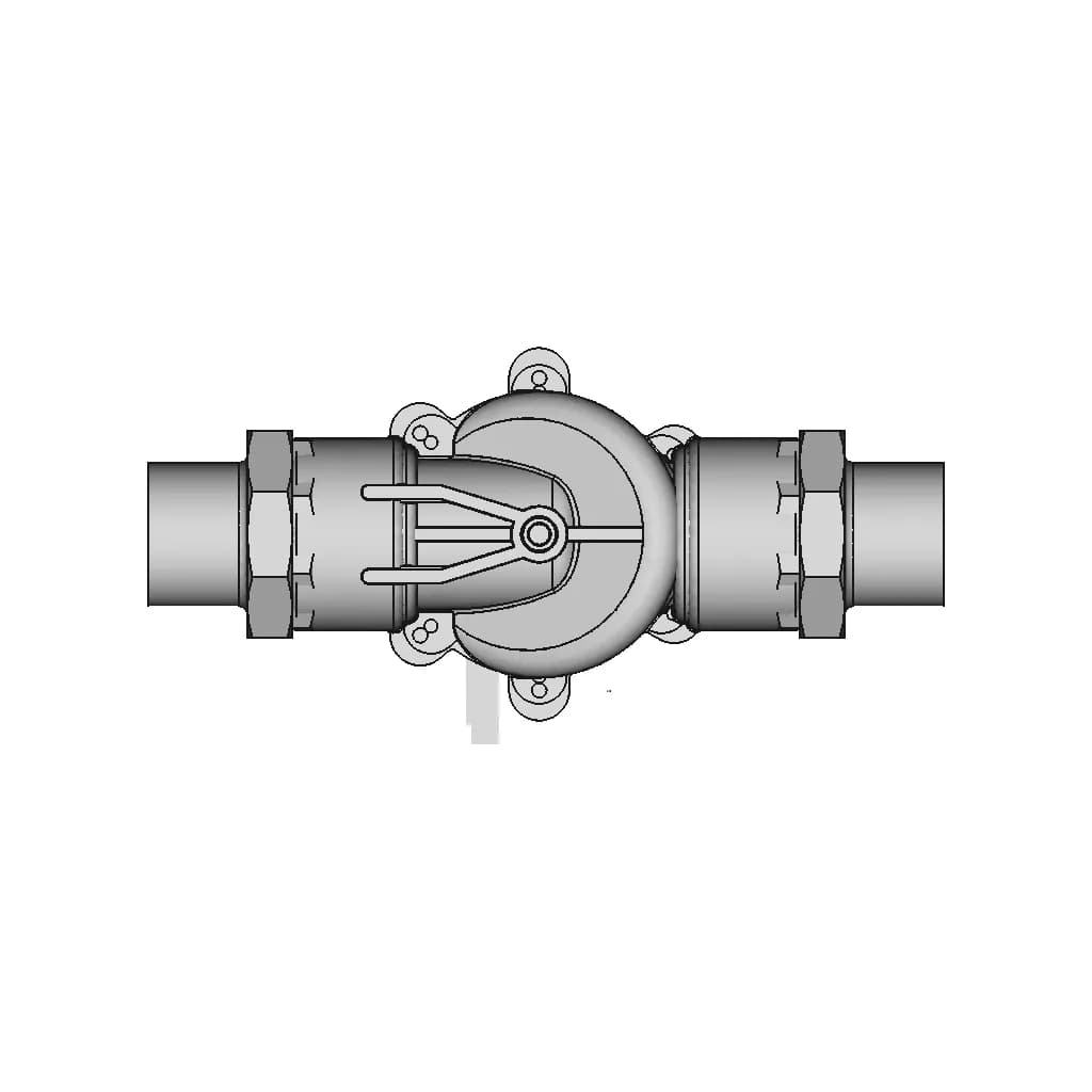 Rainbird Dvf100 With Ø 32 X 25 X 1" Adaptator Fittings | High-Quality CAD Model_90_0_degree_snapshot