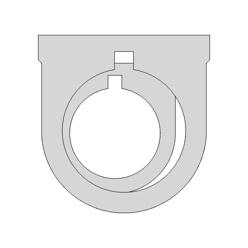 Ø 315 Pn6 Pipe Clip | 3D Engineering Design File_270_0_degree_snapshot
