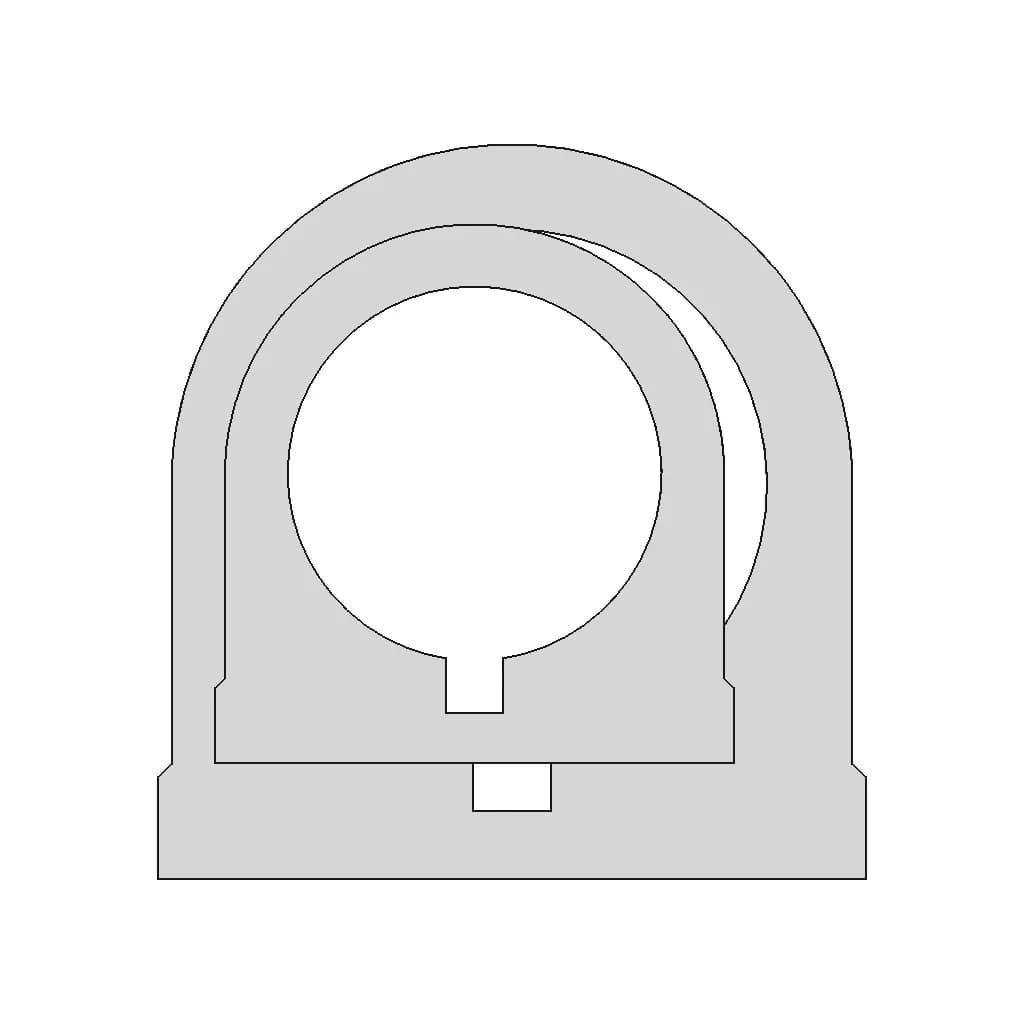 Ø 315 Pn6 Pipe Clip | 3D Engineering Design File_90_0_degree_snapshot