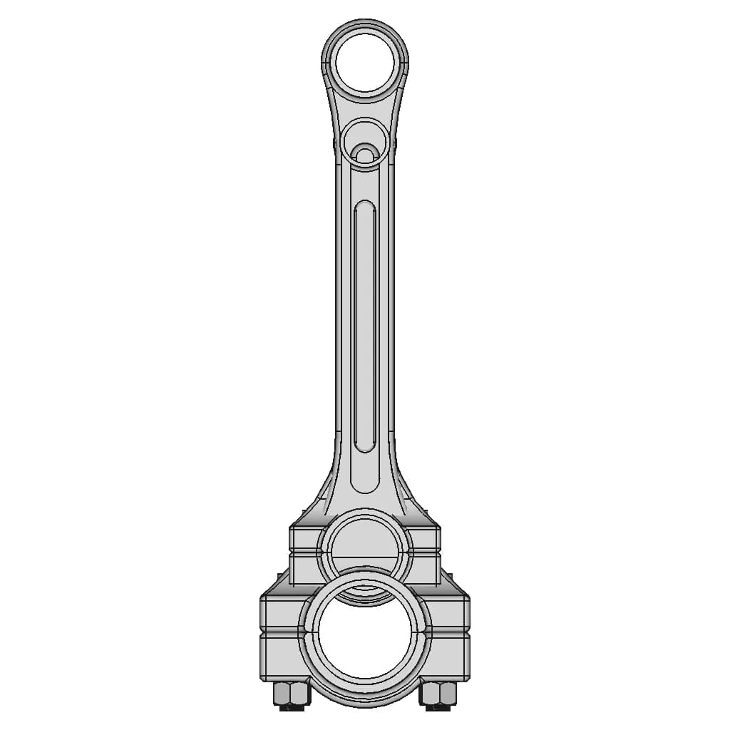 Connecting Rod Assembly - Standard Mechanical Component_0_0_degree_snapshot