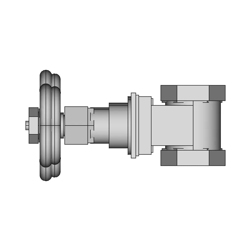 Gate Valve Assembly | High-Quality CAD Model_0_90_degree_snapshot