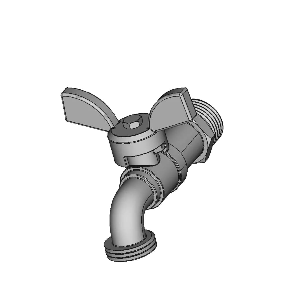 Water Tap - Downloadable CAD Representation_60_30_degree_snapshot