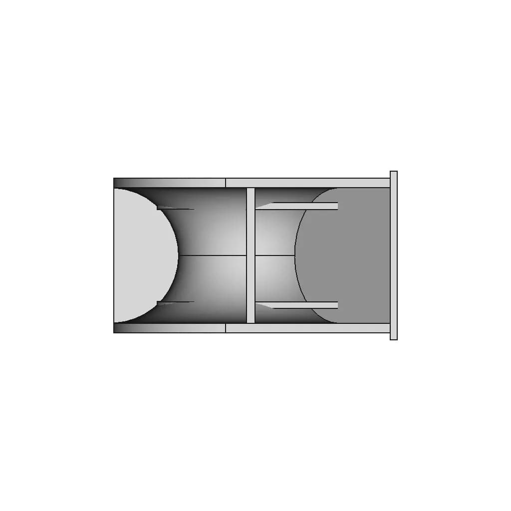 Swl 204T Panama Chock - Downloadable CAD Representation_0_90_degree_snapshot