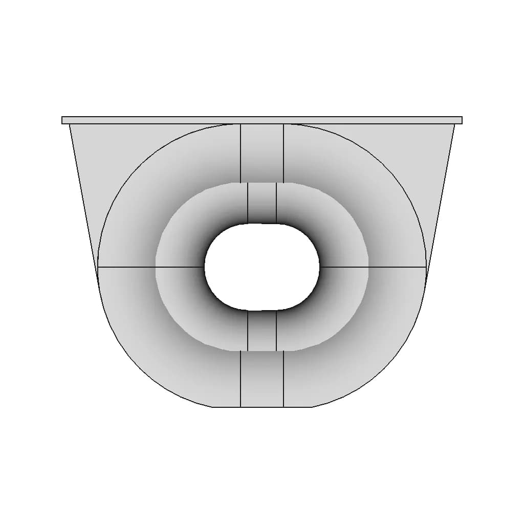 Swl 204T Panama Chock - Downloadable CAD Representation_270_0_degree_snapshot