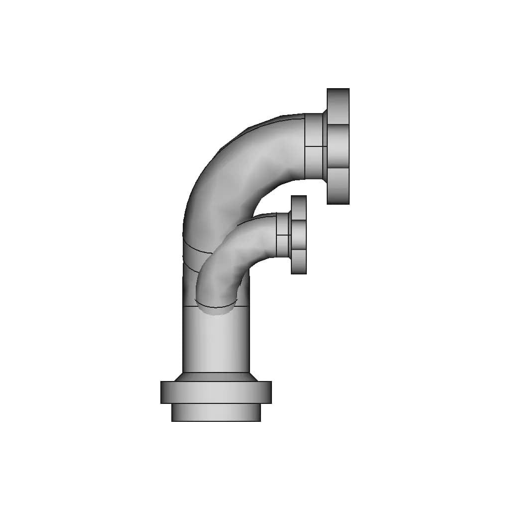 Pipe With Flange | 3D Engineering Design File_0_270_degree_snapshot