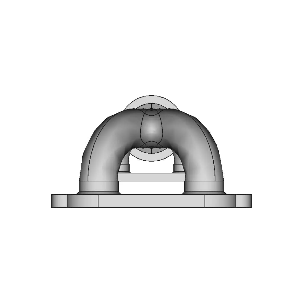Pipe With Flange | 3D Engineering Design File_270_0_degree_snapshot