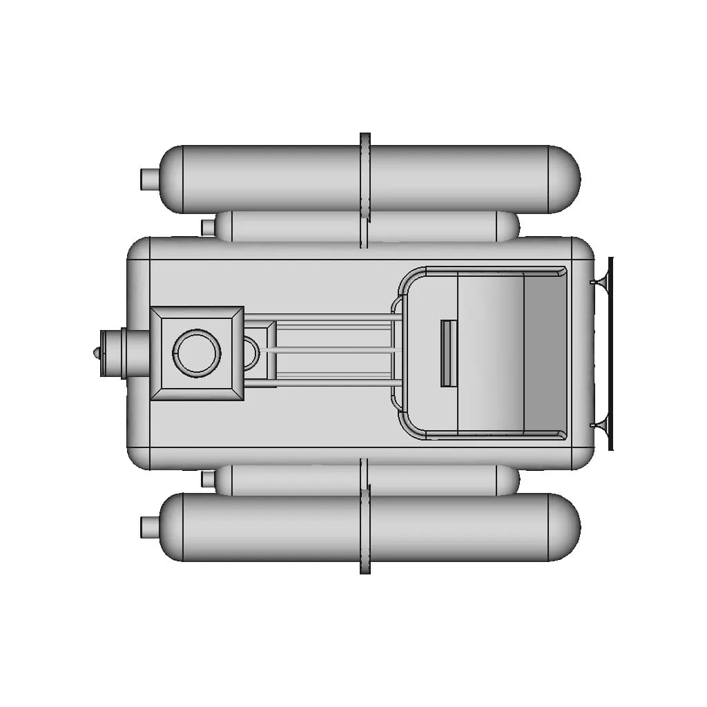 Ocean Research Amphibious Drone. Hydrogen Powered. | High-Quality CAD Model_0_0_degree_snapshot