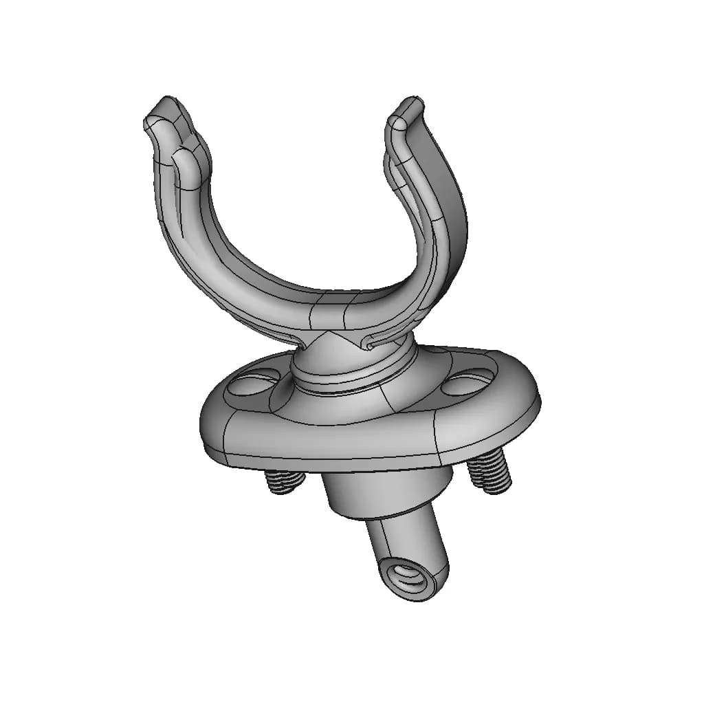 Oarlock - 50Mm - Downloadable CAD Representation_60_30_degree_snapshot
