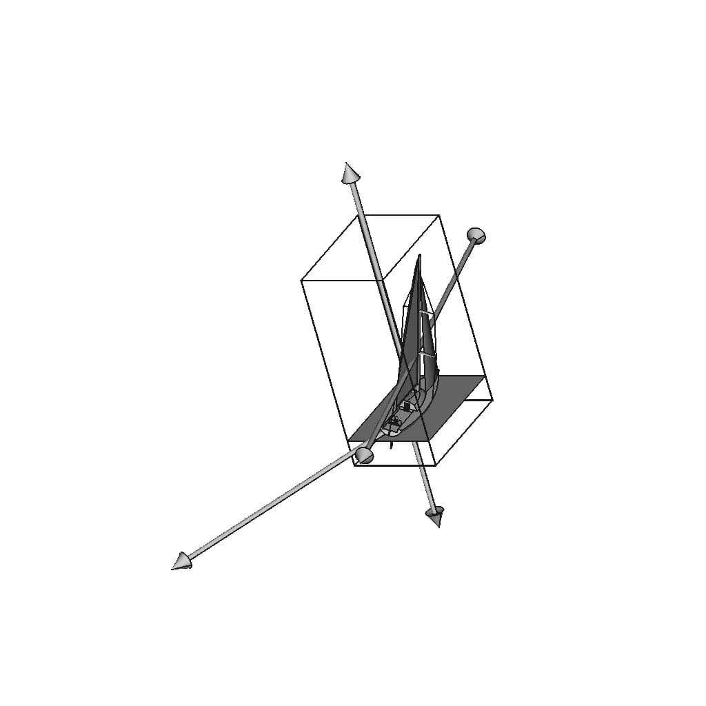 Forces Acting Yacht | High-Quality CAD Model_60_30_degree_snapshot