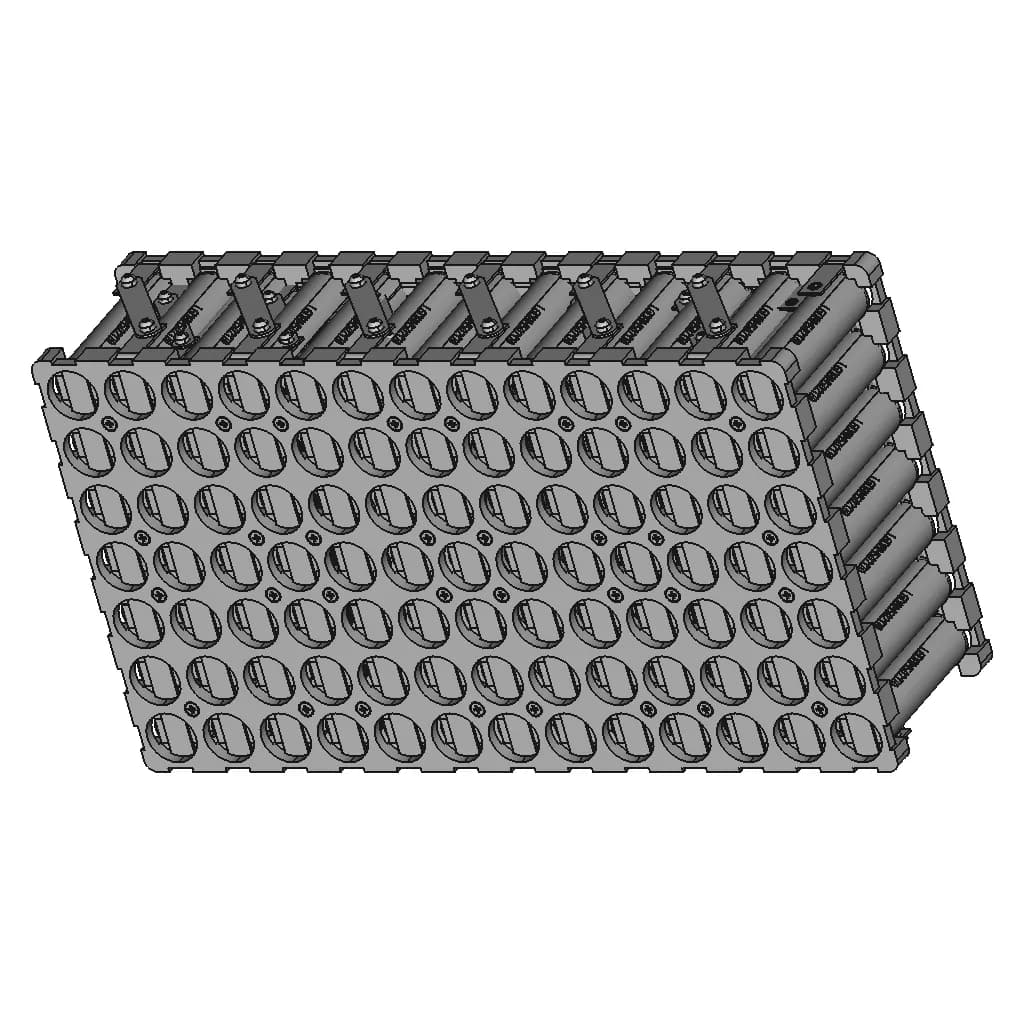 21700 Li-Ion Battery Pack (35A @ 48V = 1680 Watts) | High-Quality CAD Model_60_30_degree_snapshot