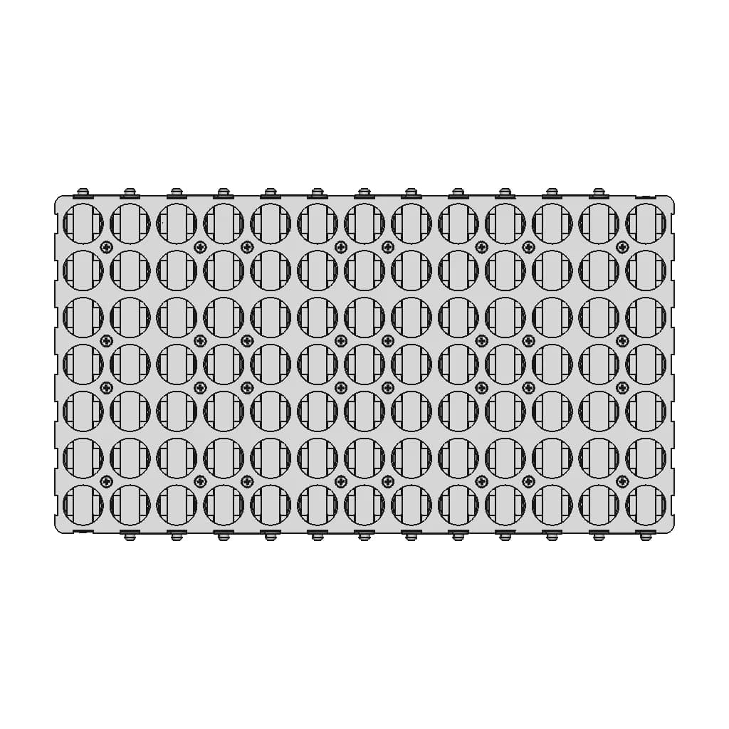 21700 Li-Ion Battery Pack (35A @ 48V = 1680 Watts) | High-Quality CAD Model_90_0_degree_snapshot