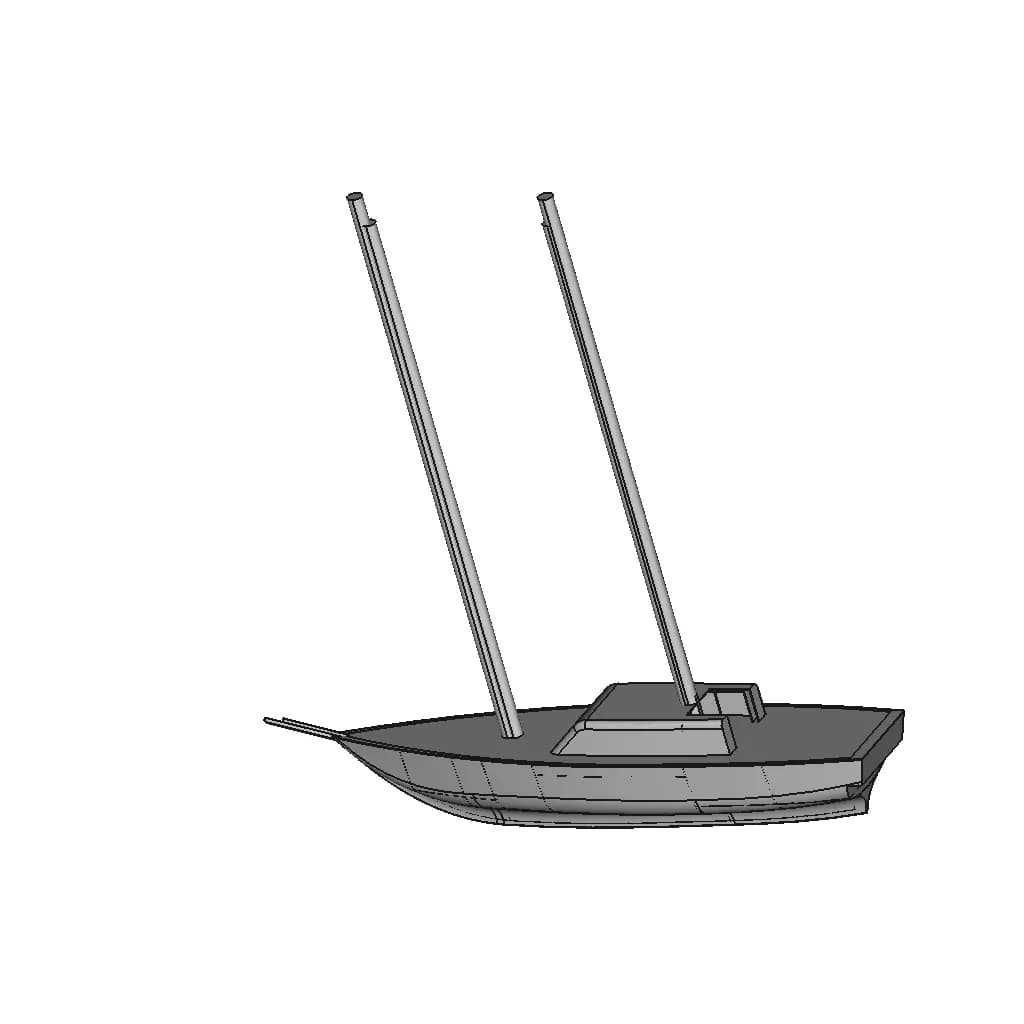 Sailboat Design Bigfish1 - Downloadable CAD Representation_60_30_degree_snapshot