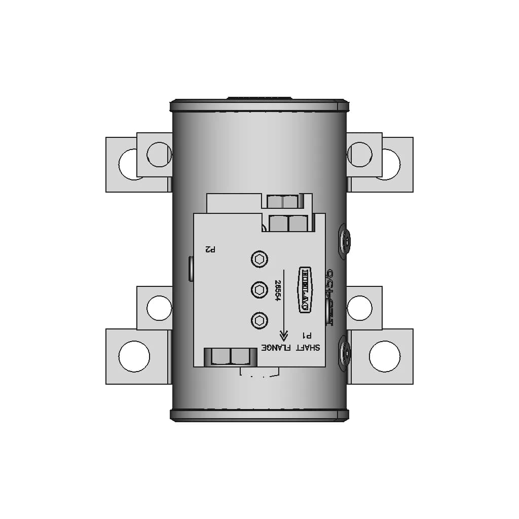Helac L20 Rotary Actuator - Standard Mechanical Component_270_0_degree_snapshot