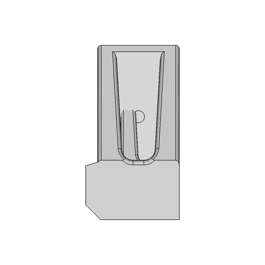 Wauquiez Yachts Stanchion Base | 3D Engineering Design File_0_90_degree_snapshot