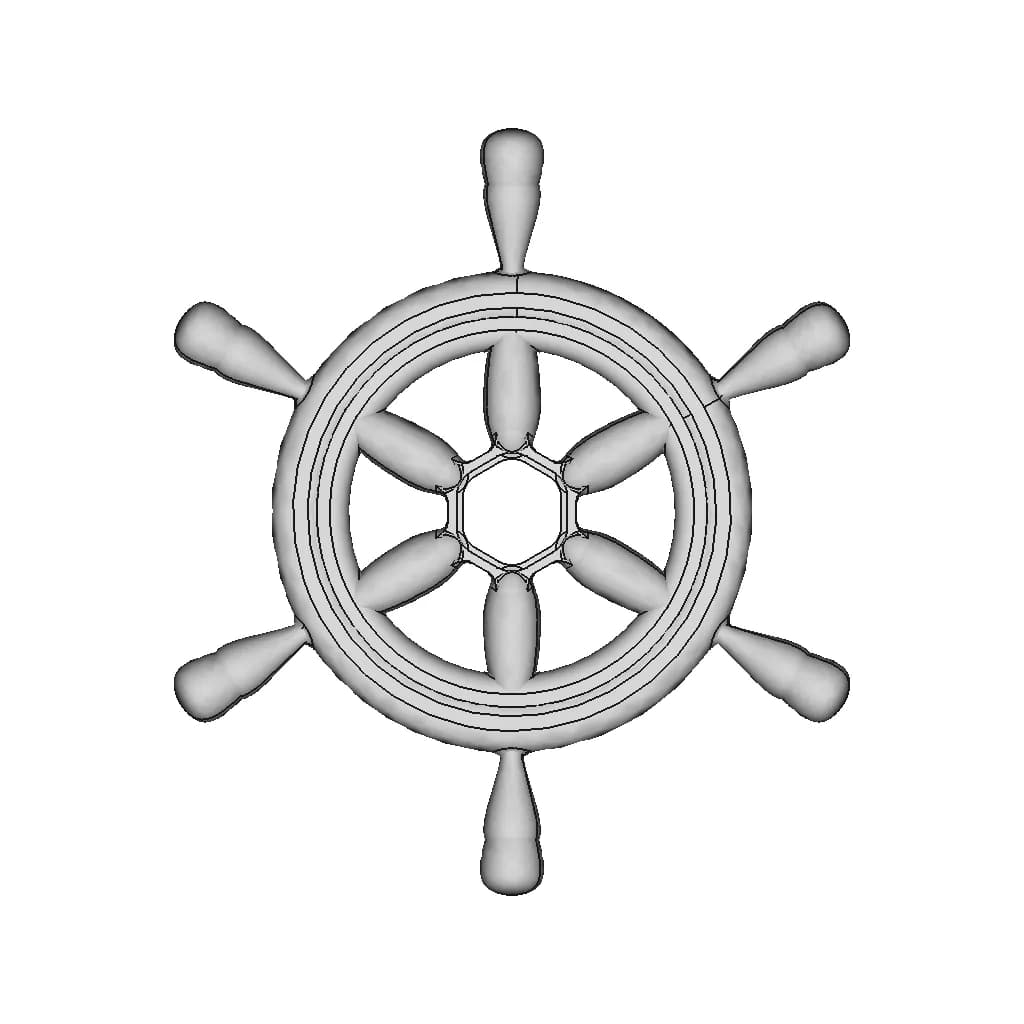 Tr Dümen Eng Rudder | High-Quality CAD Model_270_0_degree_snapshot