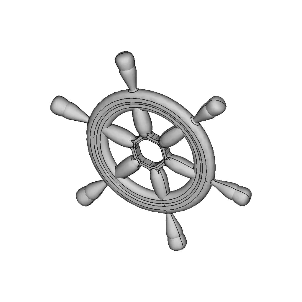 Tr Dümen Eng Rudder | High-Quality CAD Model_60_30_degree_snapshot