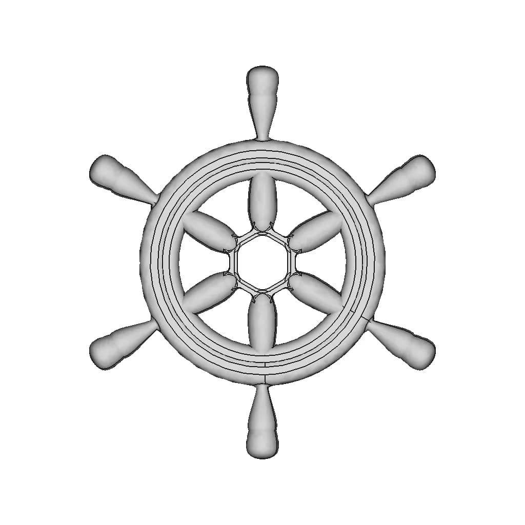 Tr Dümen Eng Rudder | High-Quality CAD Model_90_0_degree_snapshot