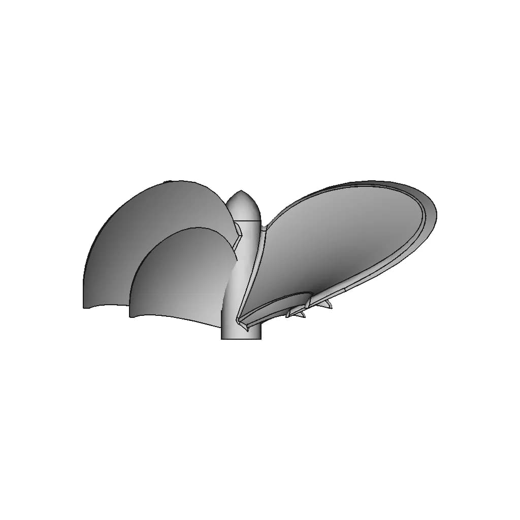 Ship Propeller | 3D Engineering Design File_0_90_degree_snapshot