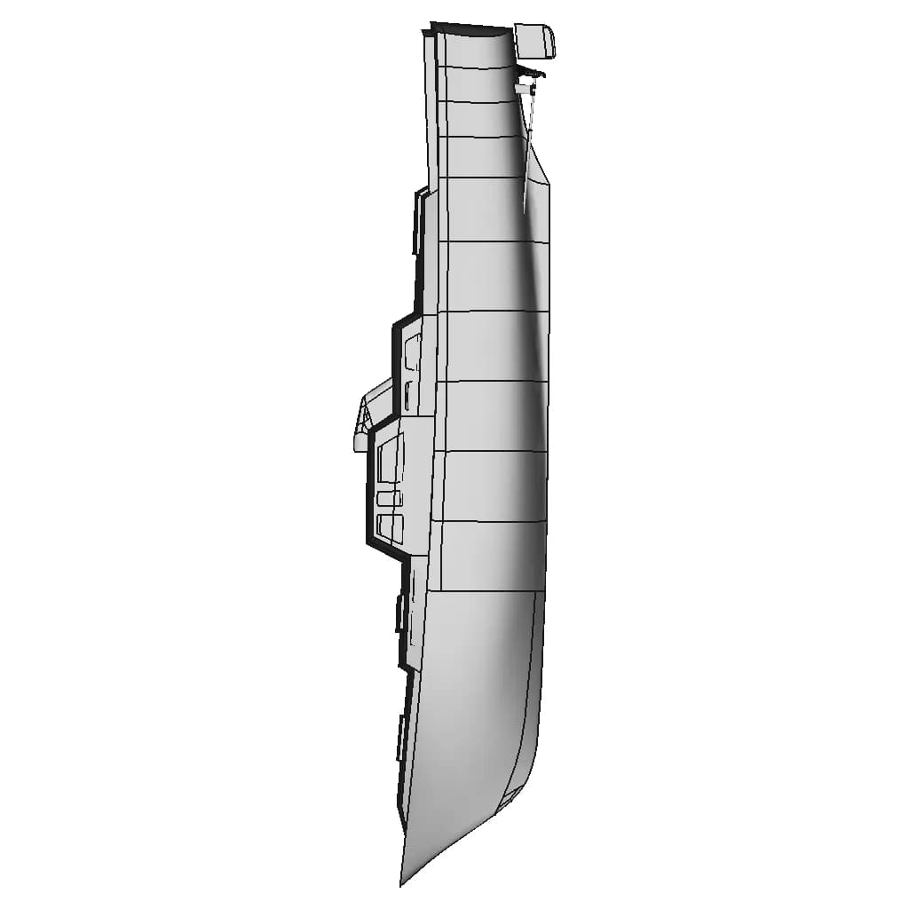 Knud Reimers Powerboat 72Ft - Downloadable CAD Representation_0_90_degree_snapshot
