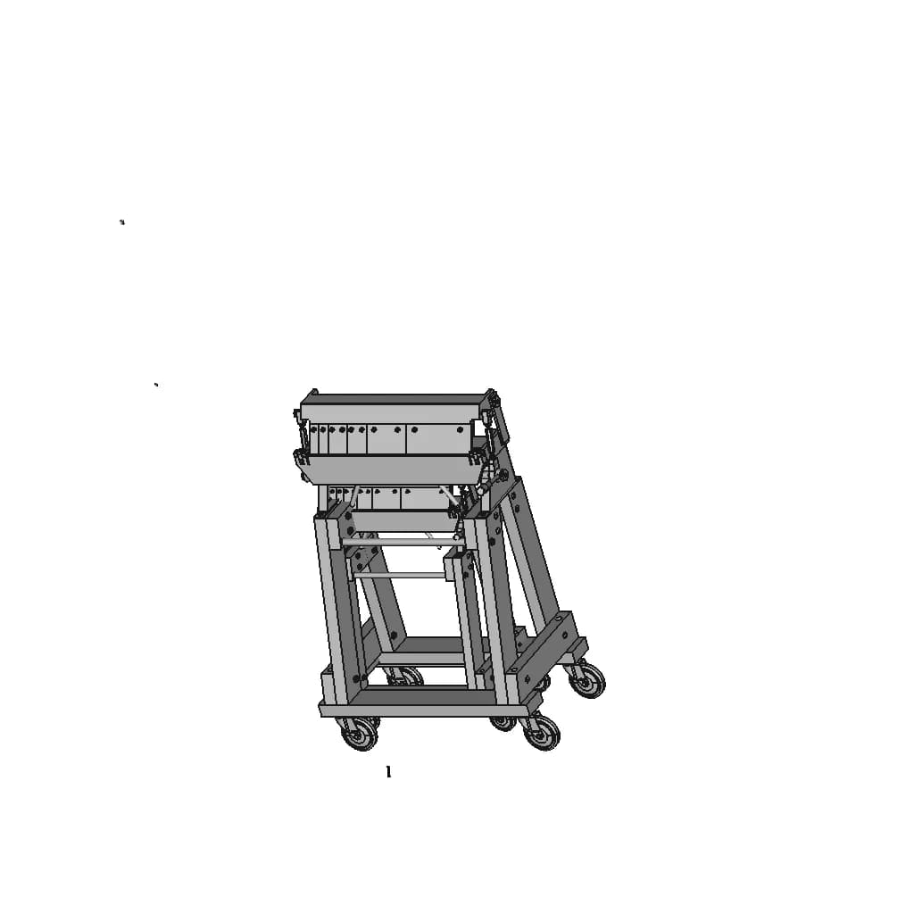 Fold-Down Bench 610 Mm Metal Manual - Downloadable CAD Representation_60_30_degree_snapshot