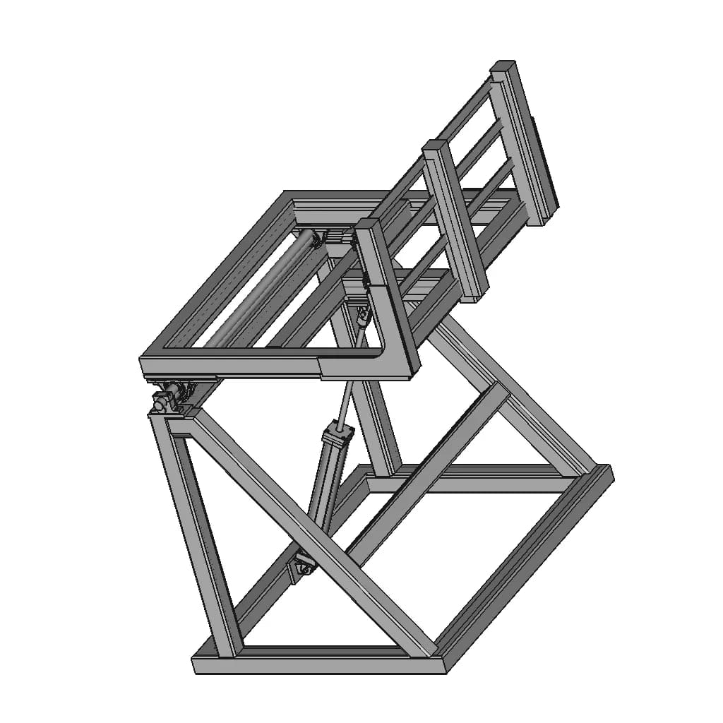 Pallet Drop Tilt Unit - Standard Mechanical Component_60_30_degree_snapshot