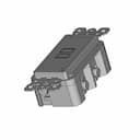 Leviton Gfrbf W Gfci 120Vac | High-Quality CAD Model_60_30_degree_snapshot