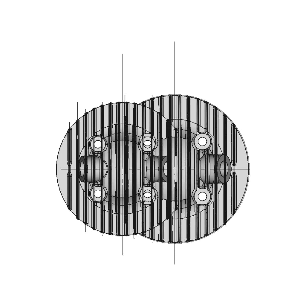 Vintage Motorcycle Cylinder Head - Standard Mechanical Component_270_0_degree_snapshot