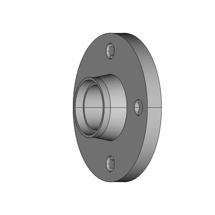 Plate Flange Stainless Steel Pn16 Dn50 111B | 3D Engineering Design File