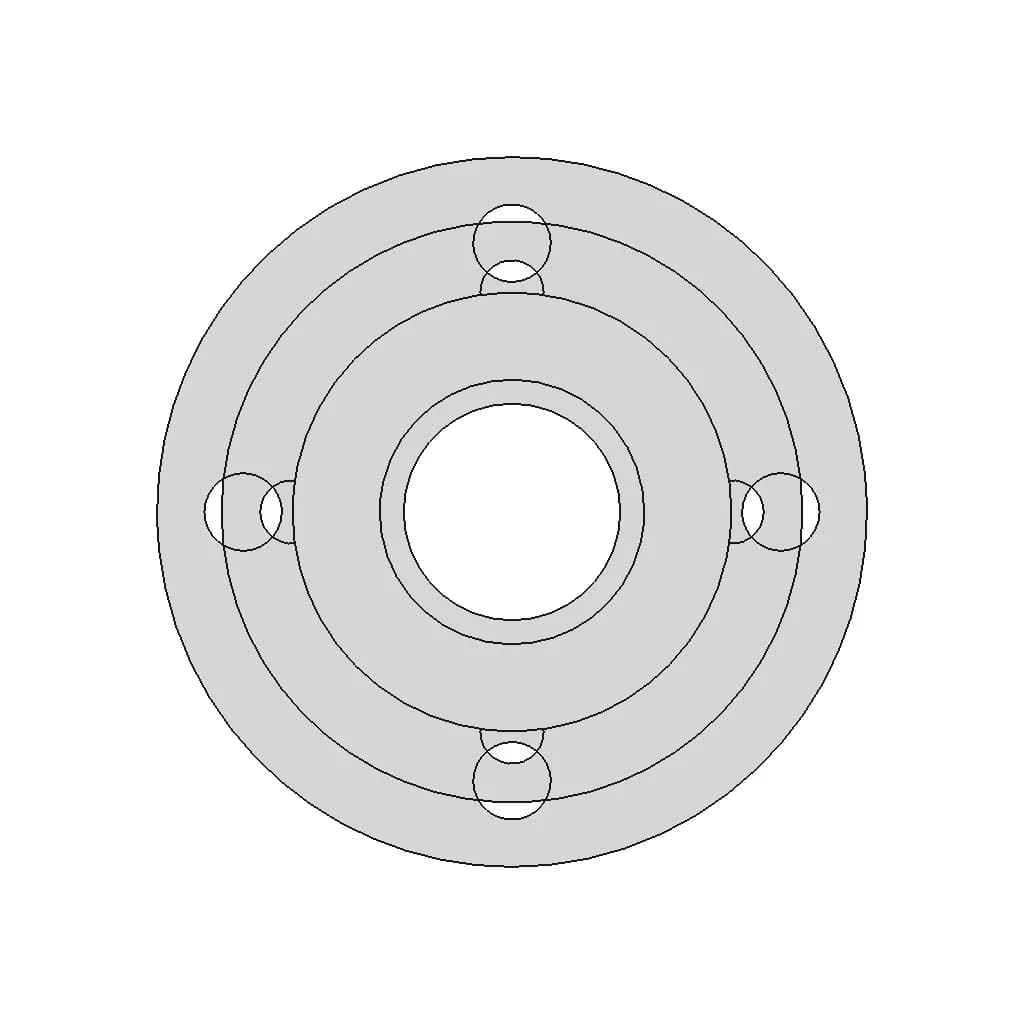 Plate Flange Stainless Steel Pn16 Dn50 111B | 3D Engineering Design File_0_270_degree_snapshot