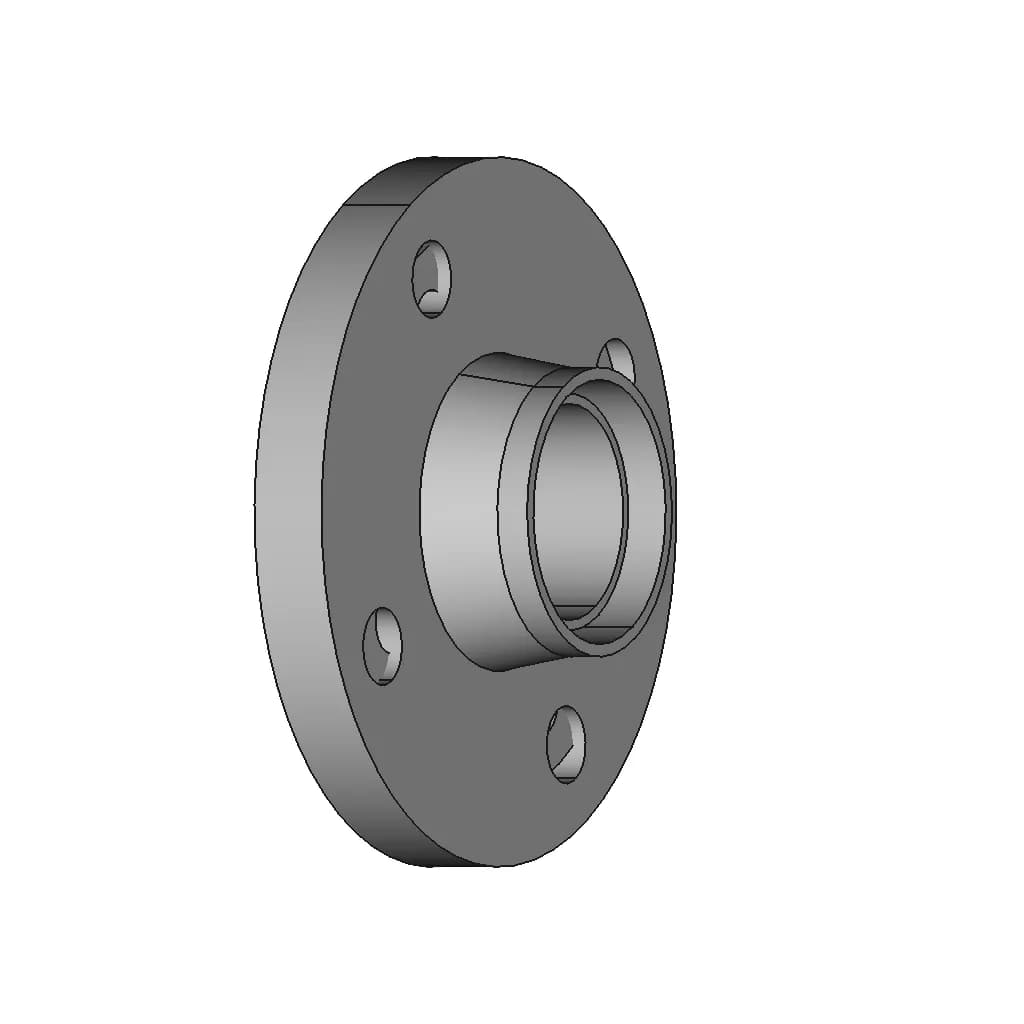 Plate Flange Stainless Steel Pn16 Dn50 111B | 3D Engineering Design File_60_30_degree_snapshot