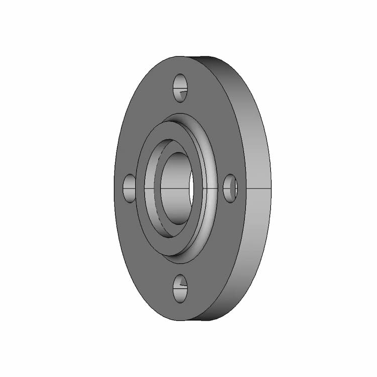 Plate Flange Stainless Steel Pn16 Dn50 112B | 3D Engineering Design File