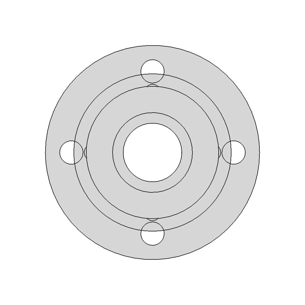 Plate Flange Stainless Steel Pn16 Dn50 112B | 3D Engineering Design File_0_270_degree_snapshot