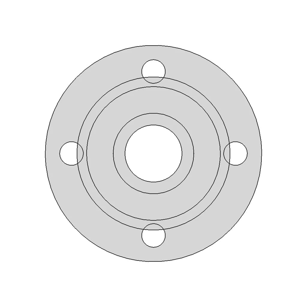 Plate Flange Stainless Steel Pn16 Dn50 101B | High-Quality CAD Model_0_270_degree_snapshot