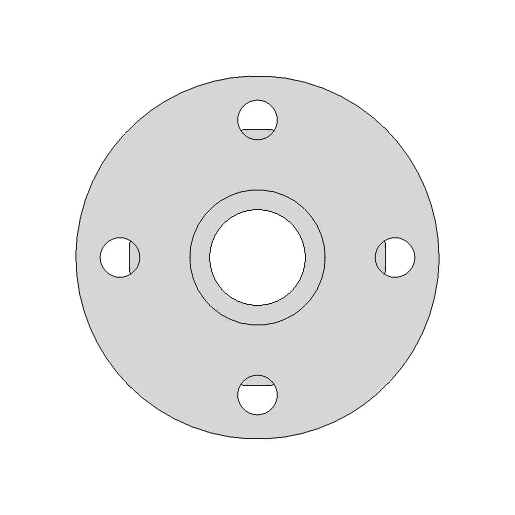 Plate Flange Stainless Steel Pn16 Dn50 101B | High-Quality CAD Model_0_90_degree_snapshot