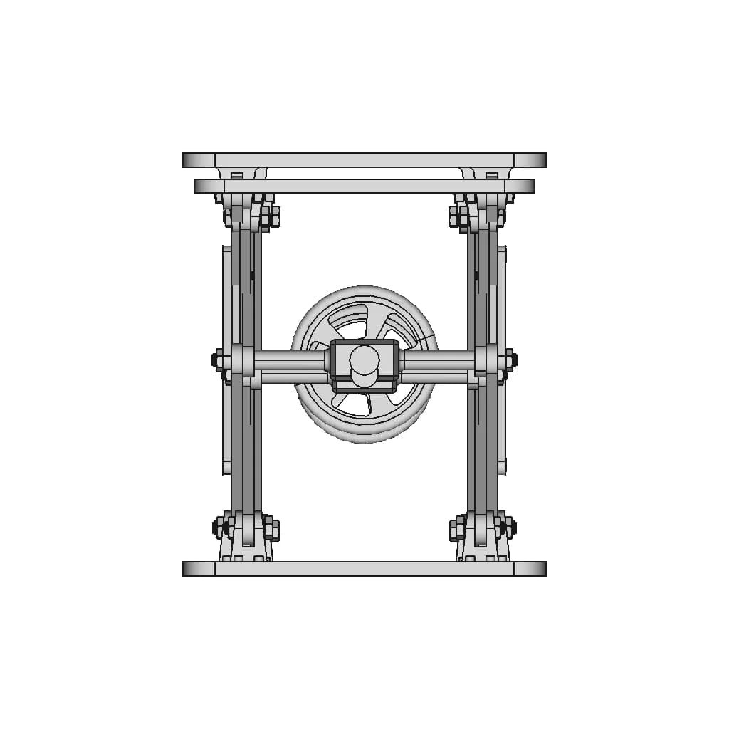 The Elevating Lifting Table Scissors Type - Downloadable CAD Representation_270_0_degree_snapshot