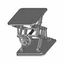 The Elevating Lifting Table Scissors Type - Downloadable CAD Representation_60_30_degree_snapshot