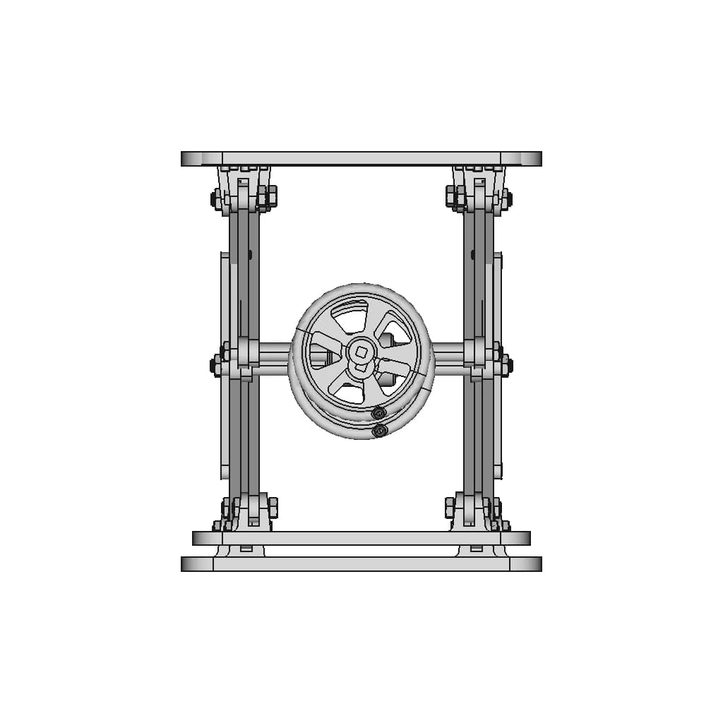 The Elevating Lifting Table Scissors Type - Downloadable CAD Representation_90_0_degree_snapshot