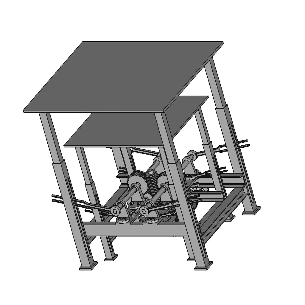 Lifting Table Lifting Fork Type | 3D Engineering Design File_60_30_degree_snapshot