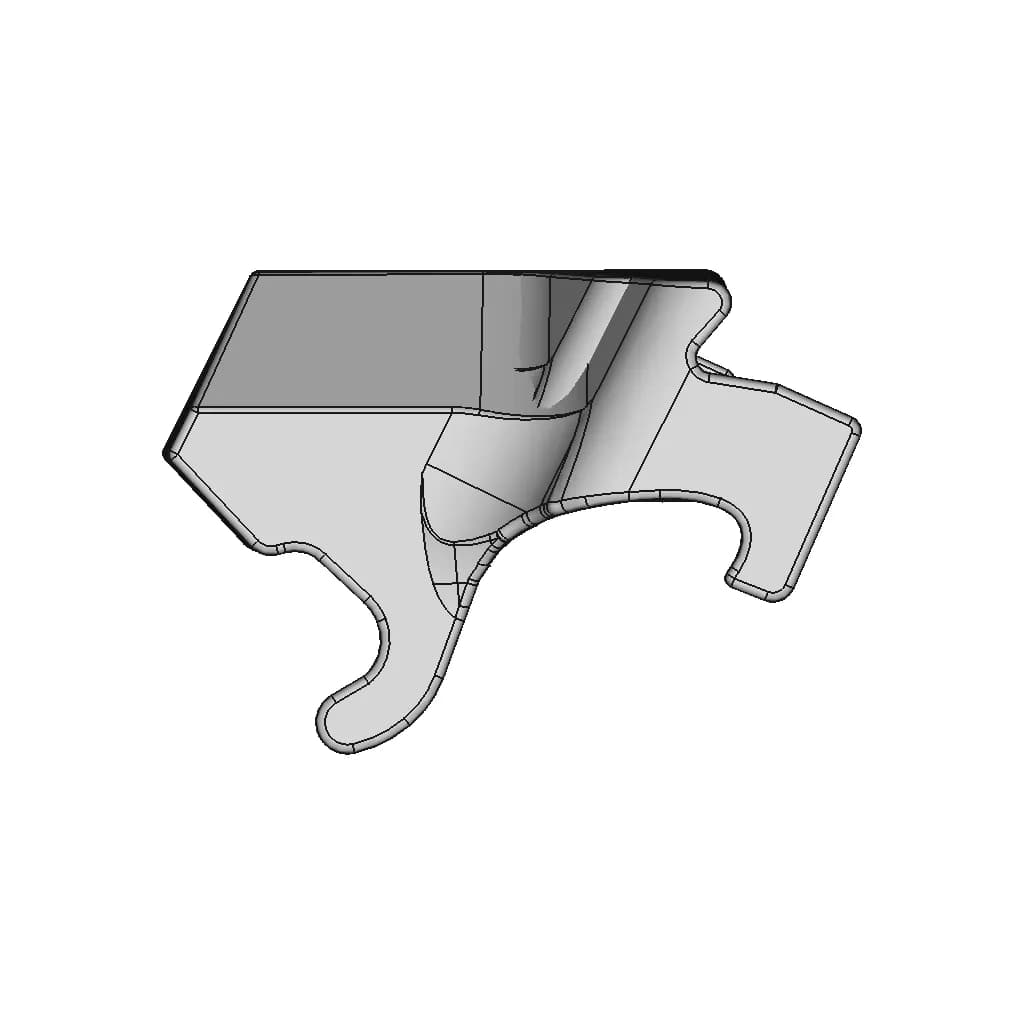 Frog Shaped - Downloadable CAD Representation_90_0_degree_snapshot