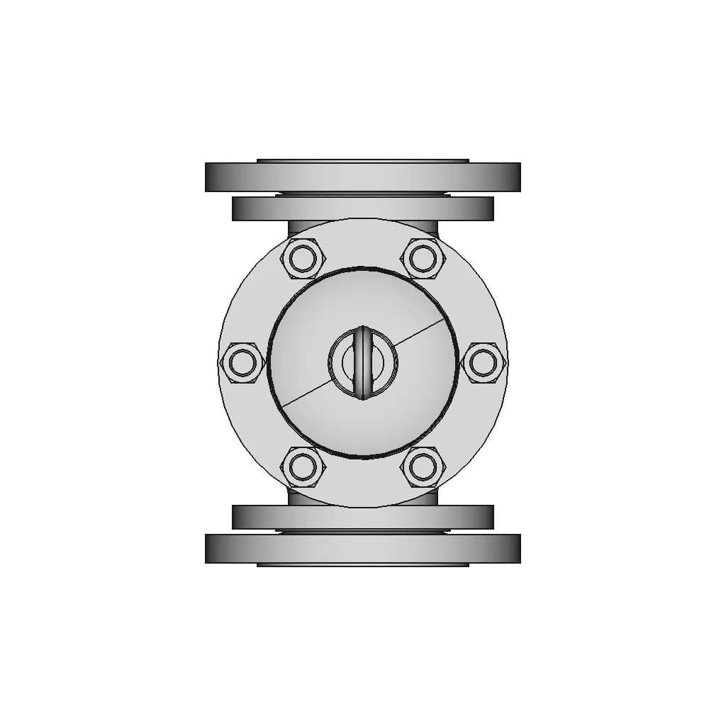 Swing Check Valve | 3D Engineering Design File_0_0_degree_snapshot