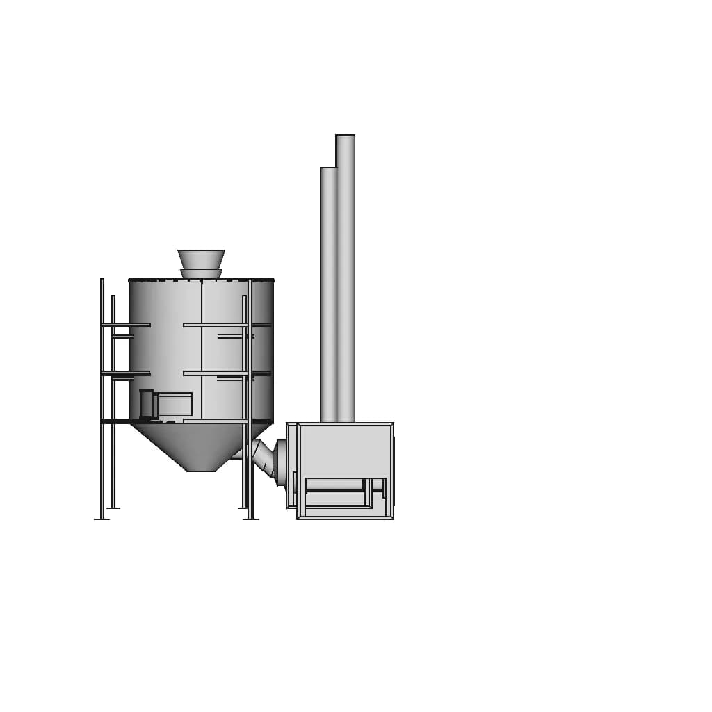Mechanical Grains Dryer - Downloadable CAD Representation_0_0_degree_snapshot