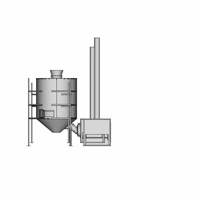 Mechanical Grains Dryer - Downloadable CAD Representation