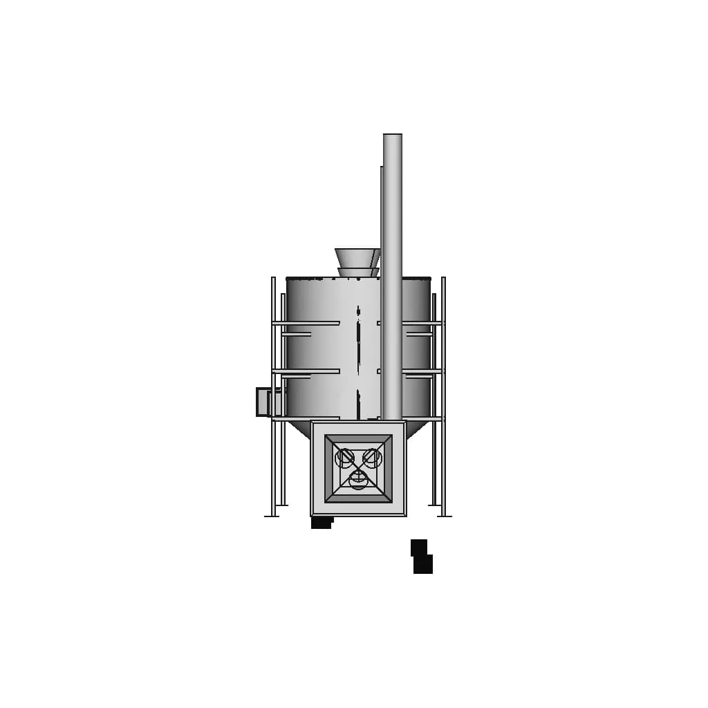Mechanical Grains Dryer - Downloadable CAD Representation_0_90_degree_snapshot