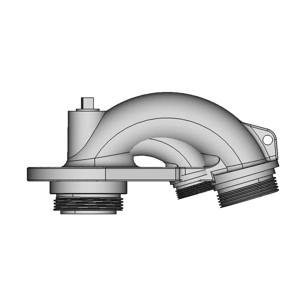 Flange Screw | High-Quality CAD Model_90_0_degree_snapshot