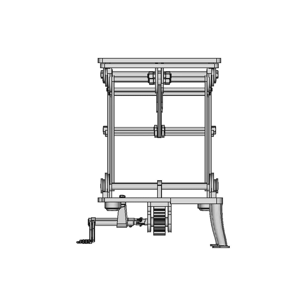 Railway Roller Type Lifting Table - Downloadable CAD Representation_0_270_degree_snapshot