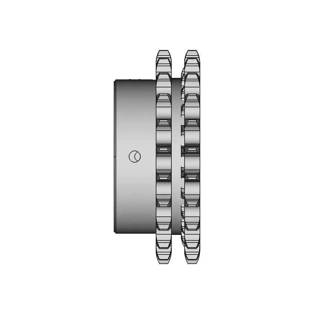 Sprocket 10B 2 23 Teeth - Downloadable CAD Representation_0_270_degree_snapshot