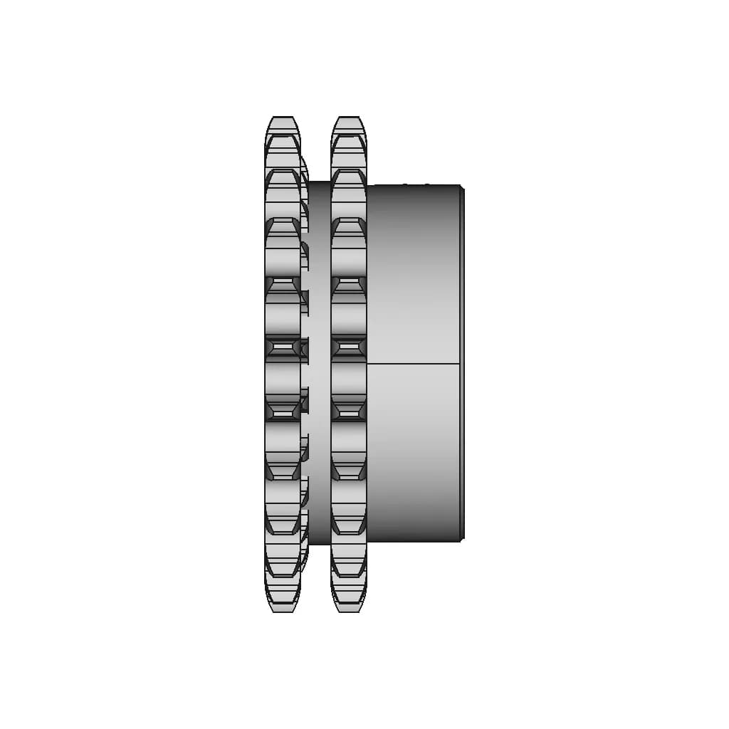 Sprocket 10B 2 23 Teeth - Downloadable CAD Representation_0_90_degree_snapshot