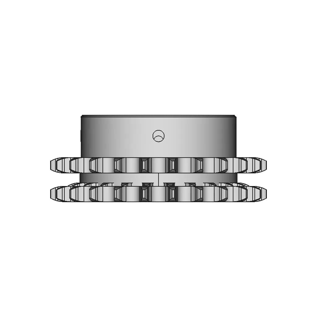 Sprocket 10B 2 23 Teeth - Downloadable CAD Representation_270_0_degree_snapshot