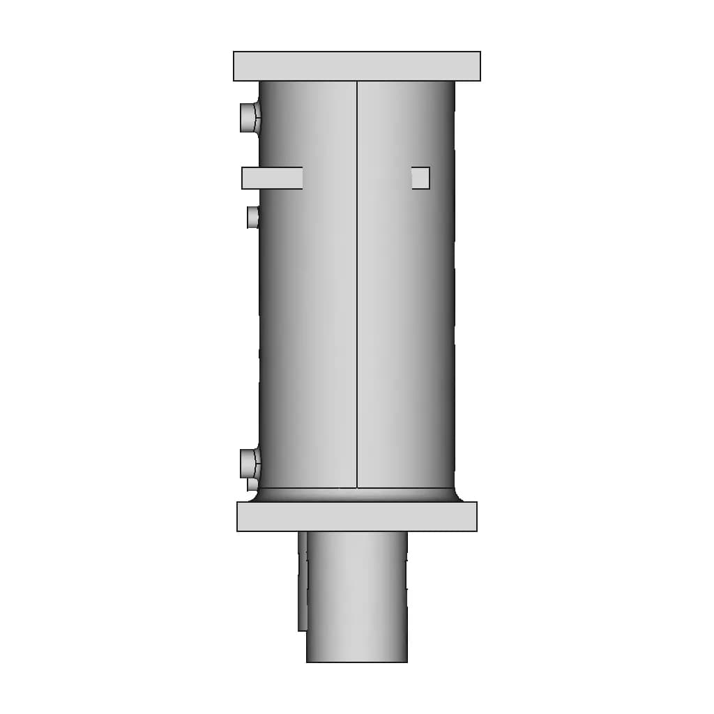 Hydraulic Piston | High-Quality CAD Model_0_90_degree_snapshot