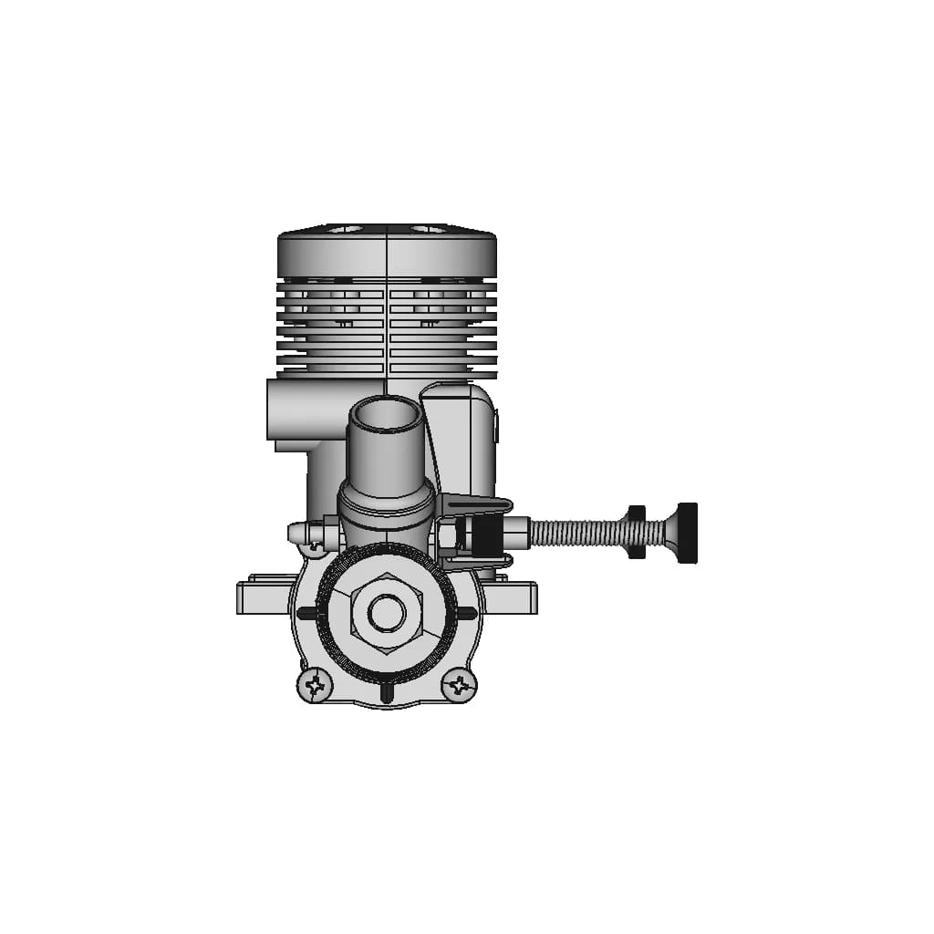 Enya35Bb Model Engine - Downloadable CAD Representation_0_0_degree_snapshot